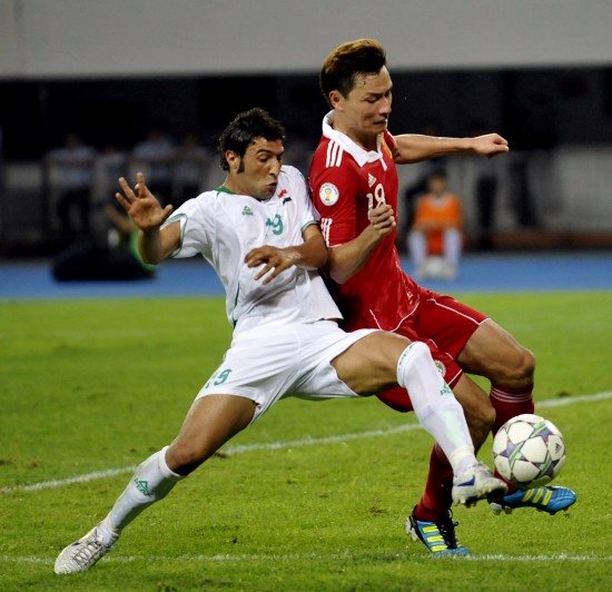 世預賽：中國主場0:1負10人伊拉克出線告急