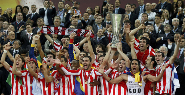 歐聯(lián)杯：馬德里競技3:0完勝畢爾巴鄂競技奪冠