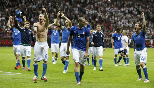 歐洲杯：巴洛特利梅開二度 意大利2:1淘汰德國殺進決賽