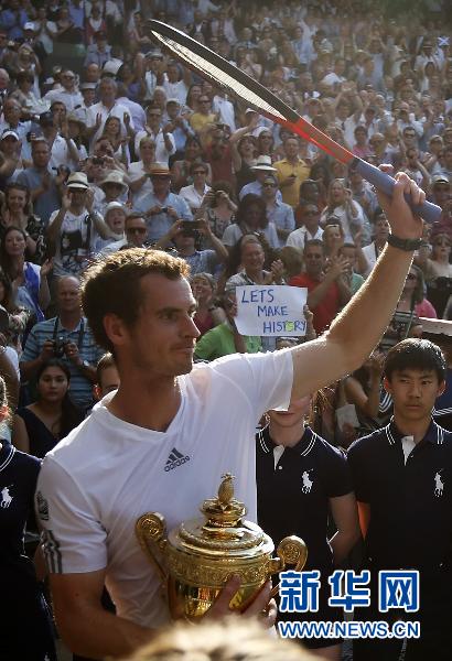 穆雷橫掃小德首奪溫網 結束英國77年等待