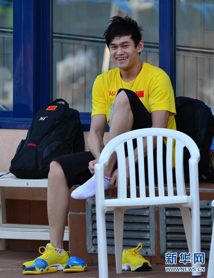 孫楊參加世游賽中國(guó)隊(duì)首訓(xùn)