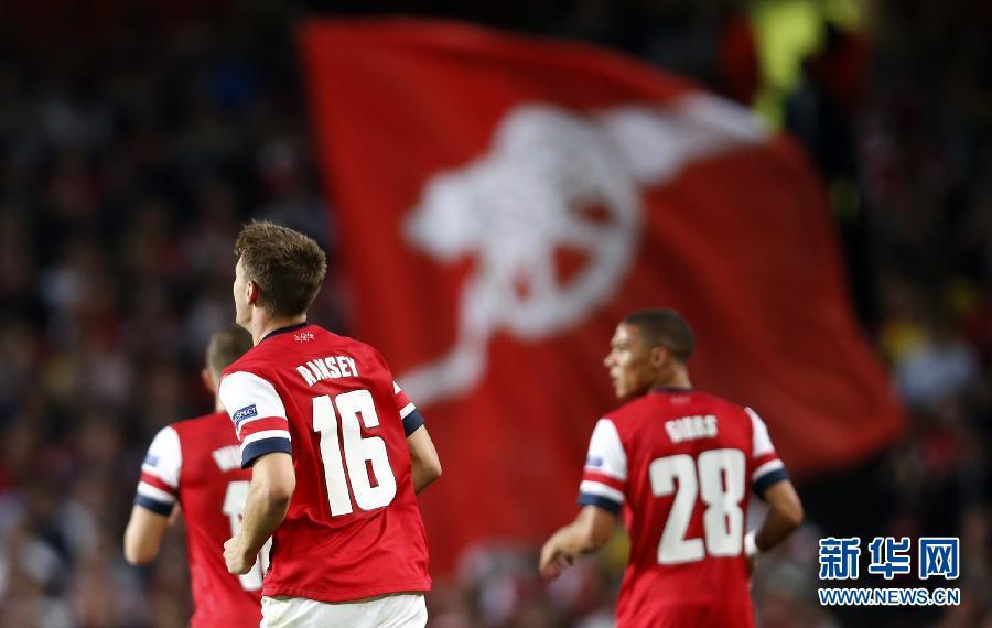 歐冠：總分5:0勝費(fèi)內(nèi)巴切 阿森納連續(xù)16年進(jìn)正賽