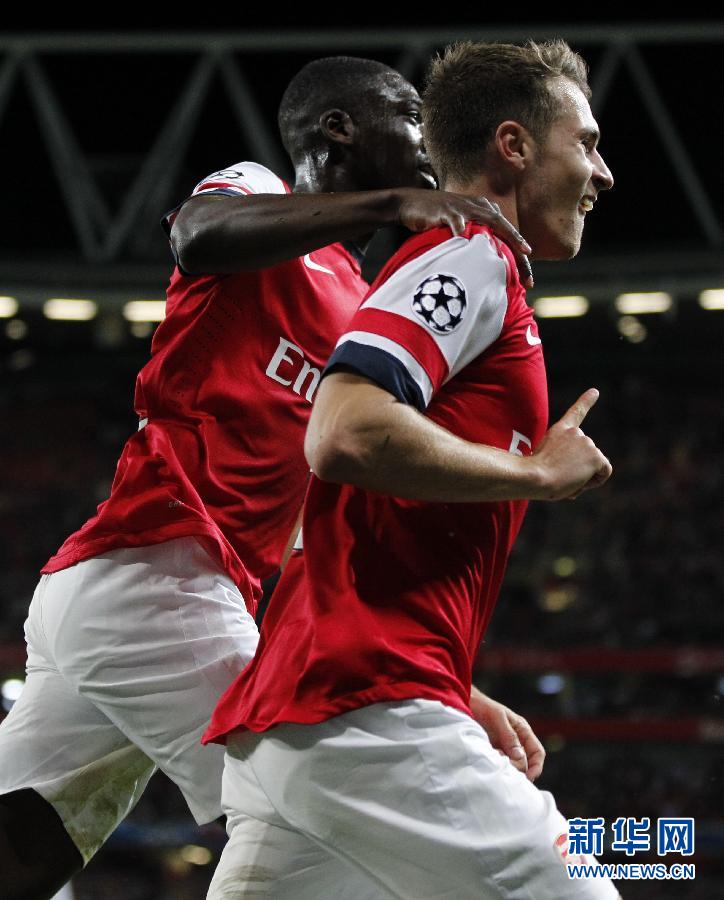 歐冠：總分5:0勝費(fèi)內(nèi)巴切 阿森納連續(xù)16年進(jìn)正賽