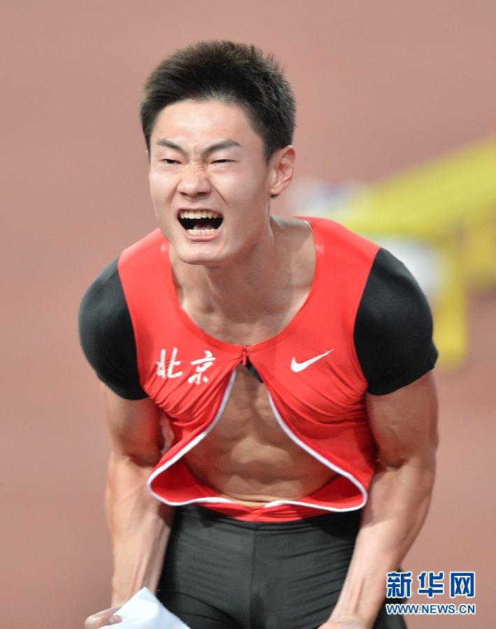 全運(yùn)會(huì)男子100米決賽：張培萌奪冠