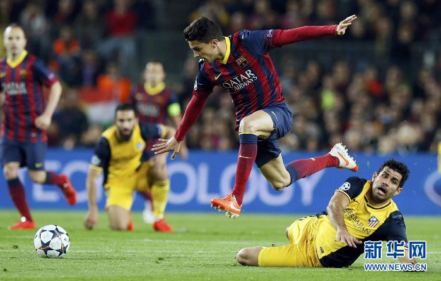 歐冠：內(nèi)馬爾救主 巴薩主場1:1平馬競