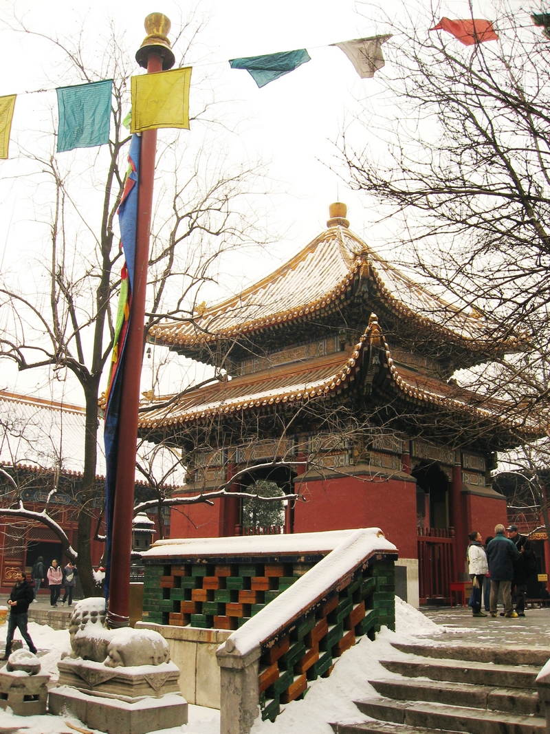 Snow-covered Lama Temple