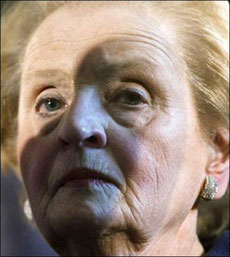 Former US Secretary of State Madeleine Albright. Iran has benefitted most from the US-led war in Iraq and would make further gains if the continuing violence ended up dividing the country, Albright has said.(AFP