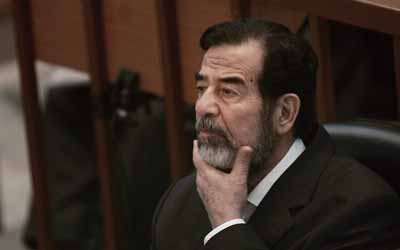 Saddam stands on trial