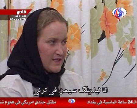 British sailors seen on Iranian television