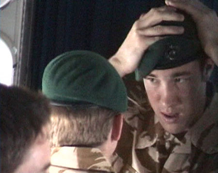 British military personnel arrive home