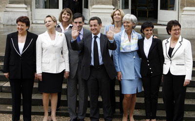 Sarkozy names 7 women to French Cabinet