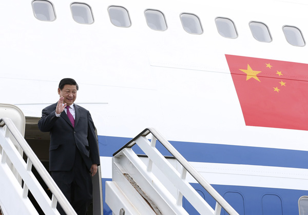 Xi arrives in Brazil for BRICS summit