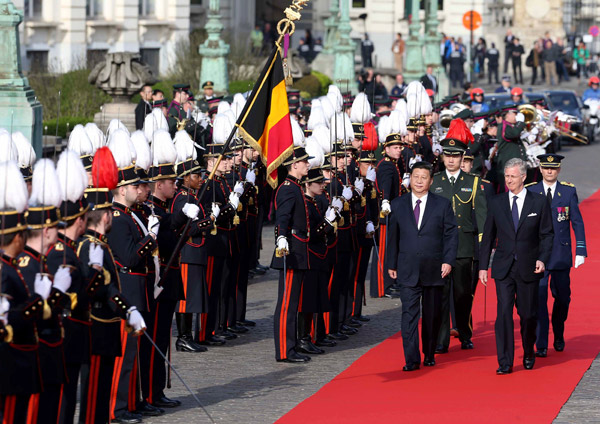 Xi's visit highlights partnership Xi's visit highlights partnership with Belgium, EU
