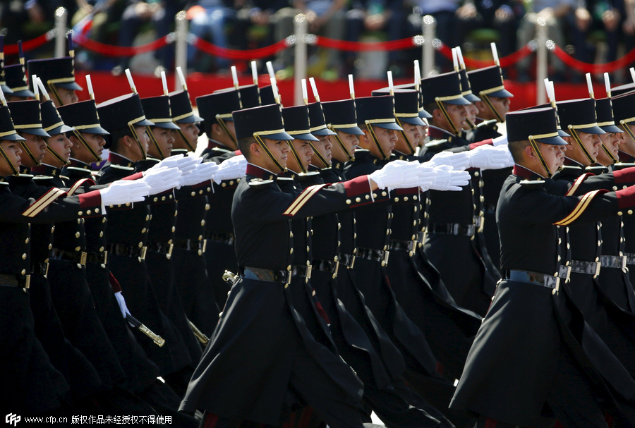 Foreign troops attend V-Day parade