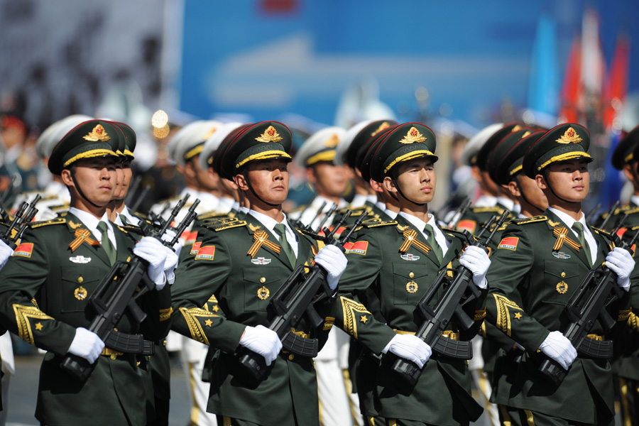 A glimpse of last rehearsal for V-Day parade