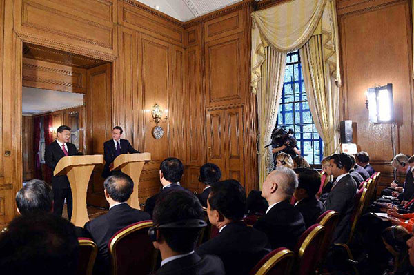China, Britain lift ties to 'global' level