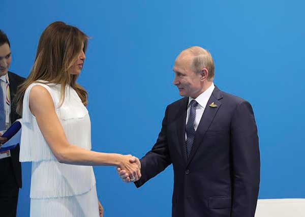 Trump and Putin meet for first time