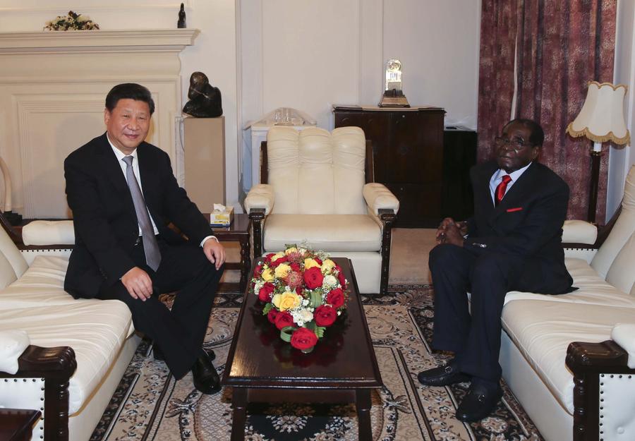 In pictures: Chinese president's visit to Zimbabwe