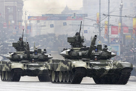 Rehearsal for Red Square military parade