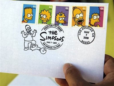 'The Simpsons' get the (postal) stamp of success
