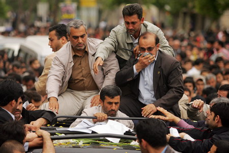 Iran President attacked by tear gas