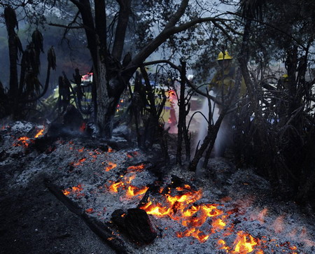 Calif. wildfire imperils Santa Barbara; homes lost