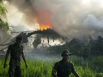 97 killed in Indonesian military plane crash