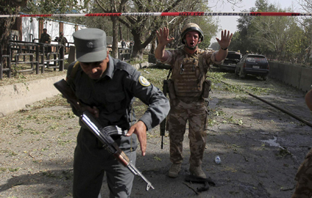Blast at NATO base in Kabul
