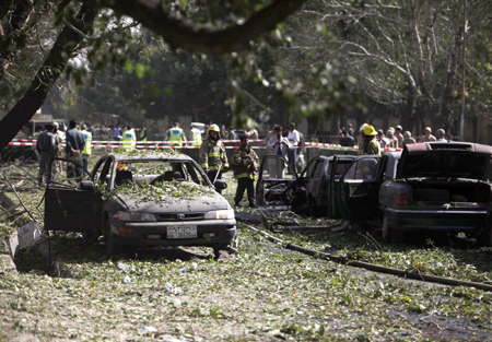 Blast at NATO base in Kabul
