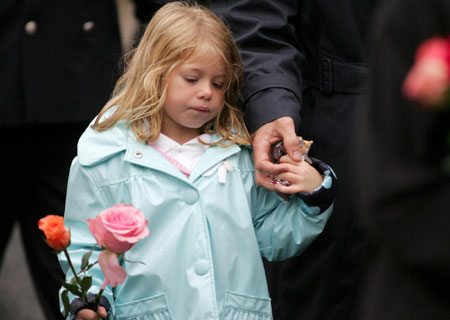 Eighth anniversary of 9/11 marked in rain