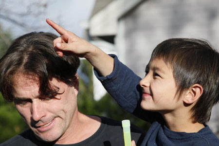 Boy feared floating away in homemade balloon found