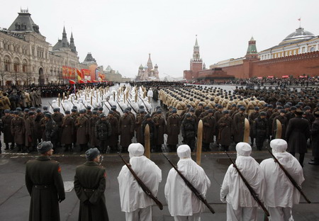 Military parade in Moscow in memory of WWII