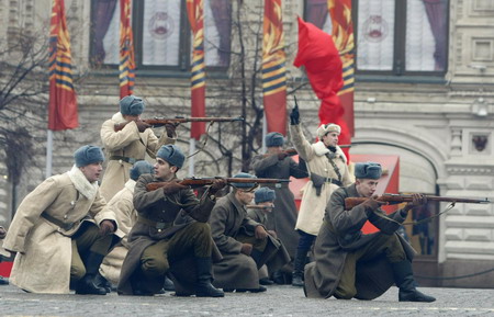 Military parade in Moscow in memory of WWII