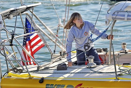 16-year-old girl starts solo sail around globe