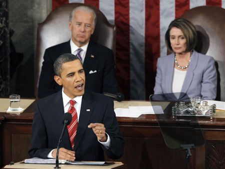 Clinton misses Obama's State of the Union speech