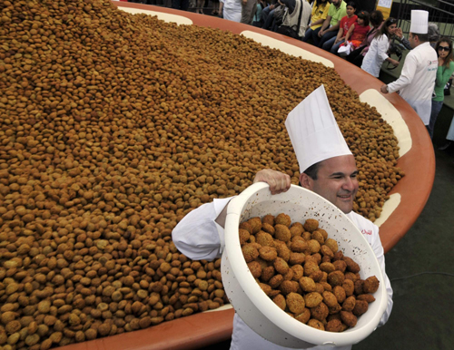 World's biggest plate of falafel displayed in Beirut