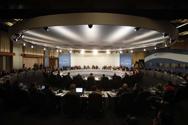 G20 Toronto summit begins plenary session