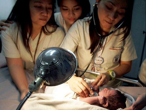 Newborn baby found alive in Manila airport garbage