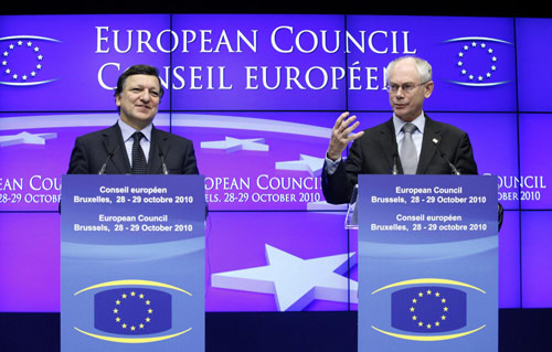 EU chiefs urge joint efforts at G20