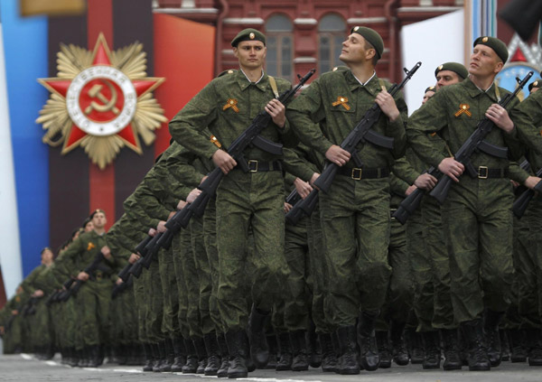 Victory Day military parade held on Red Square