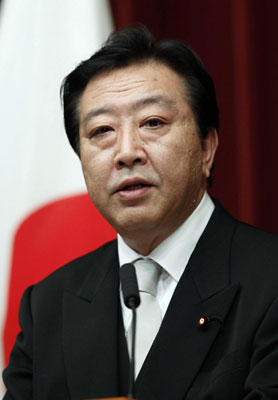 Japan's new Prime Minister Yoshihiko Noda speaks during a news conference at his official residence in Tokyo September 2, 2011. Japan's new PM gives encouraging signs on China ties