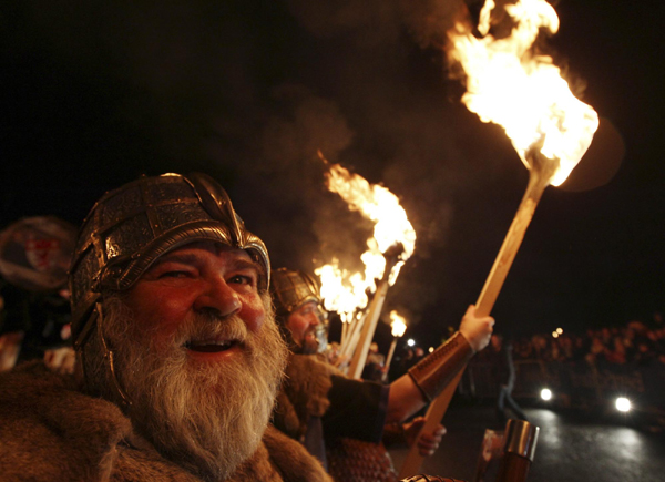 Torchlight marks the start of New Year