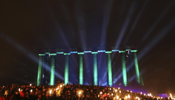 Torchlight marks the start of New Year