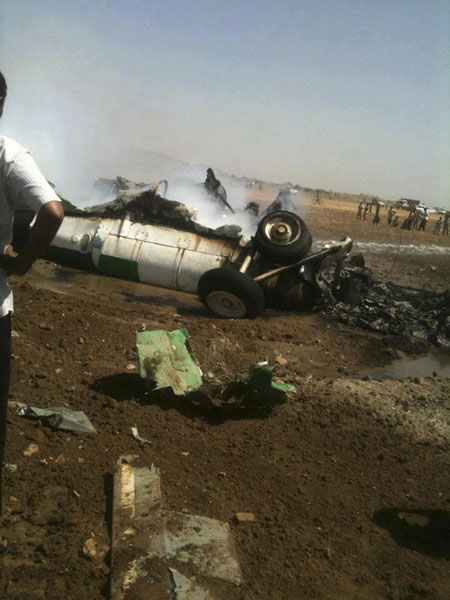 Helicopter crashes in Sudan