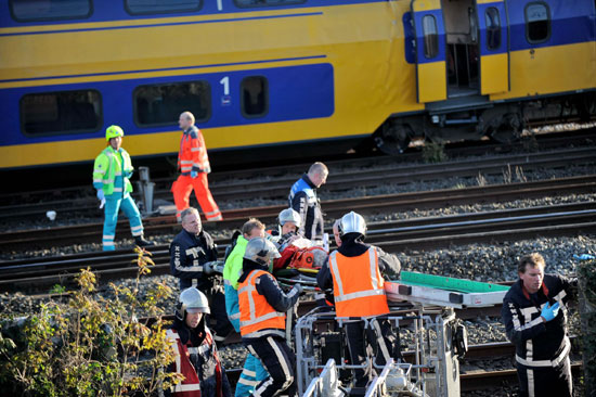 Around 130 injured in Amsterdam train collision