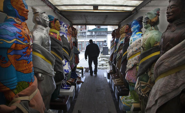 Replicas of Terracotta Warriors in Canada