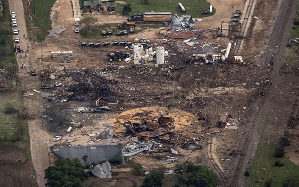 fertilizer plant blast Mayor says 14 dead in Texas blast