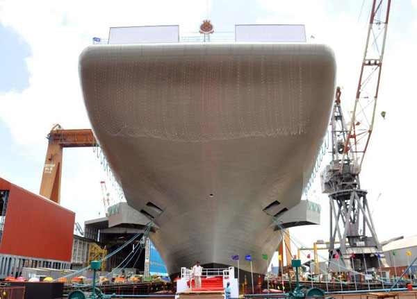 India launches first indigenous aircraft carrier