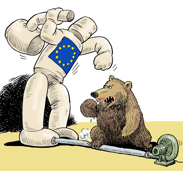 Cartoon on EU and Russia