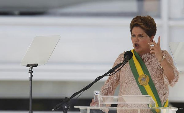 Brazil's Rousseff vows to restore economic growth in 2nd term